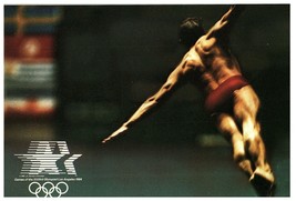 Postcard 1984 Olympics, Los Angeles, California Diving Competition - £7.75 GBP