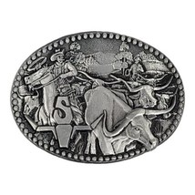 ADM Zee Series Belt Buckle Western Americana Cowboy Long Horn Rodeo Stee... - $20.35