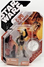 Star Wars 30th Anniversary C-3PO W/Battle Droid Head Action Figure W/Coin - S... - £14.77 GBP