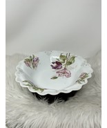 Vintage Bavaria Pink Roses Gold Scrolls Serving Center Piece Bowl 9-3/4” - $31.99