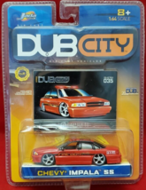 Dub City Fire Dept. Chevy Impala Ss 1/64 Diecast Red New On Card!! Sealed - £11.69 GBP