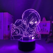 Mikasa Season  - LED Lamp (Attack on Titan), Decor,  Gifts, Led Light Bedside - £24.55 GBP