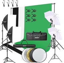 Emart 8.5 X 10 Ft.Backdrop Support System, Photography Video Studio Lighting Kit - £174.74 GBP