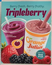 Dairy Queen Poster Orange Julius Tripleberry 22x28 dq2 - $74.85