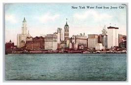 Waterfront Skyline From Jersey CIty New York City NY NYC UNP DB Postcard H26 - £3.06 GBP