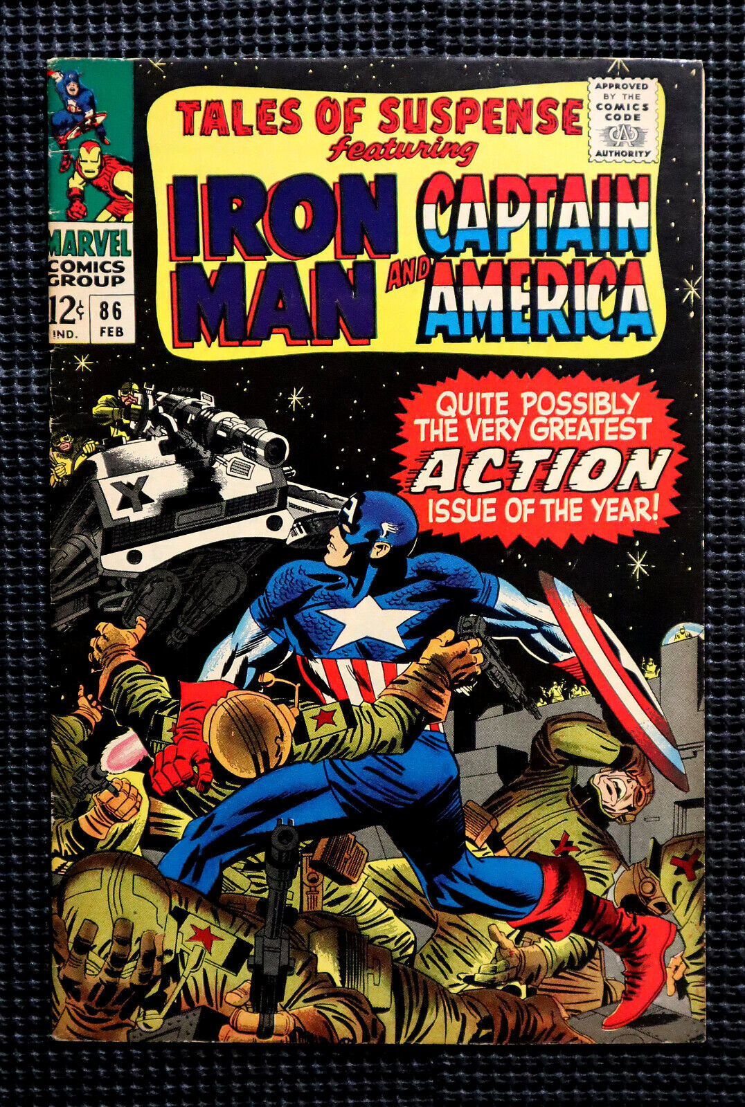 1967 Tales of Suspense 86 Marvel Comics 2/67:Captain America, 12¢ Iron Man cover - $38.22