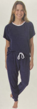Lucky Brand Ladies&#39; 4-piece Soft Terry Pajama Set - XL Blue Iris. - £22.14 GBP