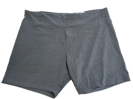 Sonoma Bike Short Gray Size 3X NEW Womens Stretch Knit Pull On High Rise Shorts - £29.27 GBP