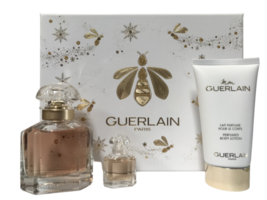 Mon Guerlain Gift Set: 1.6 Oz/50 ml EDP + 5 ml EDP Mini+ 2.5 Oz Lotion f... - $79.95