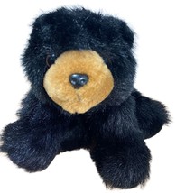 Bearington Bear Black Bear Sitting 11 inch Realistic plush bear - £8.53 GBP