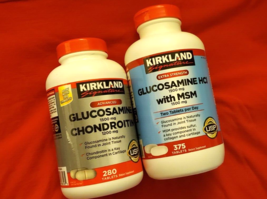 2 Pack Kirkland Signature Glucosamine &amp; Chondroitin &amp; Glucosamine With Msm - £61.28 GBP