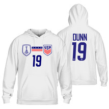 Crystal Dunn #19  USWNT Soccer FIFA Women&#39;s World Cup 2023 Hoodie  - £43.95 GBP+