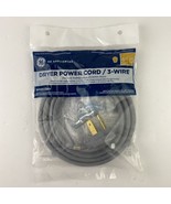 Electric Dryer 3 Prong Power Cord Wire Plug 30 Amp 6&#39; Foot Wire cable - €10,23 EUR