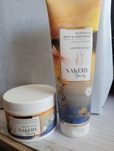 Nakery Beauty SkinRestore Body Hand Wash 9.8 oz &amp; Crepe Smooth Body Butt... - $22.50