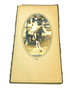 Vintage Cabinet Card Photograph Girl on Horse Pony 1920s Child Antique - €10,27 EUR