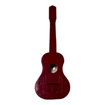 Red Electric Guitar Christmas Tree Ornament Cactus Figurine Statue Paperweight - £10.52 GBP