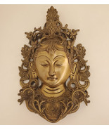 Tibetan Buddhist Tara Head Statue Wall Hanging 12&quot; - Made in Nepal - $3,161.81 MXN