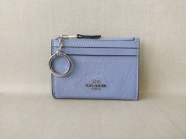 Coach Mini Skinny ID zip Card Case in cross grain leather T 9140 - $34.75