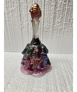 Plum Iridescent Carnival Lily of the Valley Fenton Bell Opalescent  - $134.46 CAD