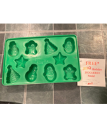 1 Jell-O Green Plastic Happy Holidays Christmas Mold Tray *NEW* i2 - $224.14 MXN