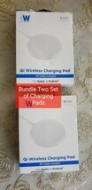 Just Wireless Two of Qi Wireless Charging Pad 5W w/ 4ft Cable - White  - £6.71 GBP