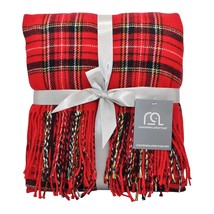 Plaid Throw Blanket 50 X 60 Inch Decorative Classic Blanket  Comfortable And Ult - £43.26 GBP