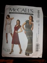 Mccalls Dress Pattern 6433 12-16 Brand New - £3.18 GBP