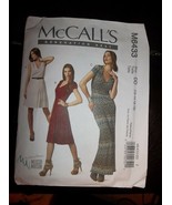 MCCALLS DRESS PATTERN 6433 12-16 BRAND NEW - £3.14 GBP