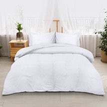 Utopia Bedding Duvet Cover Queen Size Set - 1 Duvet Cover With 2 Pillow, White). - £35.01 GBP