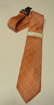 Michael Kors Necktie Tie Orange Diamond Pattern New NWT - $23.99