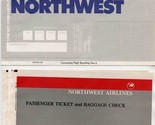 Northwest Airlines Ticket Jacket &amp; 2 PHX MEM FTL Tickets - $17.82