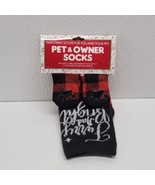 Christmas Furry Pet and Owner Socks Size 9-11 Pet Socks Fit Most Small B... - $9.80