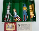 Kurt Adler Santas World  Wizard of Oz Wood Pull Puppet Set of 4 &amp; Mini B... - £54.14 GBP