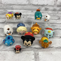 Disney Tsum Tsum Vinyl Character Figures Lot of 12 Assorted Mickey Pooh Frozen  - £24.22 GBP