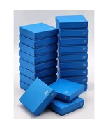 Lot Of 20 Empty Jewelry Boxes 3.5&quot; x 3.5&quot; Cardboard Blue JTV logo FAST S... - $27.34 CAD