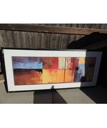 Solar 2 Framed Painting 60&quot;x 26 3/4&quot; MARTA CASTELLS SIGNED 7 / 13  51044 - $12,029.51 MXN
