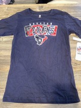 Boys Houston Texans T-Shirt Size Large (12/14) Navy. NWT. K - £10.44 GBP