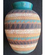 Navajo Pottery Vase Signed Gene W. 6.5&quot; Tall - £27.24 GBP