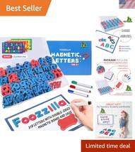 286-Pc Magnetic Letters Kit with Dual-Sided Board - Ideal for Kids Learning - $36.00