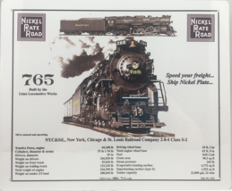 Nickel Plate Railroad | Train Sign - £22.51 GBP