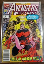 Avengers West Coast #73 August 1991 Marvel Comics Vintage Boarded Bagged - $11.99