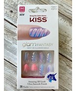 Kiss Glam Fantasy Next 3D Illusion Medium Nails KGF10 Unicorn SpecialFX 28 Nails - $12.86