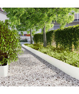 vidaXL Lawn Edgings 10 pcs White 9.8x40.6&quot; Cold-rolled Steel - $265.44 CAD