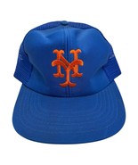 Vintage 80s New York Mets U.I.I. Mesh Trucker Snapback Hat Cap Vintage - $30.00