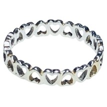 Sterling Silver Open Heart Band/ring Size  6.75 - $25.00