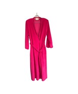Vintage Vanity FAIR Pink Fuchsia Robe House Coat Wrap Around Pockets ￼ - €16,86 EUR