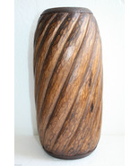Antique Wooden Hand Carved Decorative Walnut Urn Planter Pot Vase Rustic... - €95,09 EUR