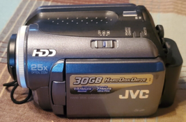 JVC Hard Disk Camcorder 25x Zoom 30GB w/Battery no charger - £26.61 GBP