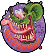 Get Even With Life, Get Revenge Rat Fink Big Daddy Ed Roth Laser Cut Met... - $59.95