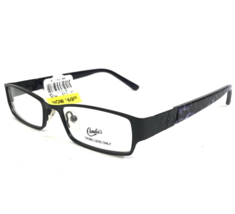 Candie&#39;s Eyeglasses Frames C PAYTON BLK Black Purple Cheetah Print 49-16... - $46.54